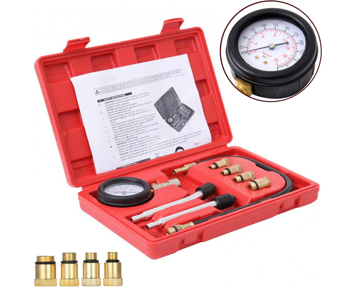 Petrol Engine Compression Tester Kit Tool Set For Automotives Motorcycle