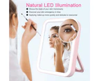 Portable LED Makeup Mirror with 3 Adjustable Light Settings,1x