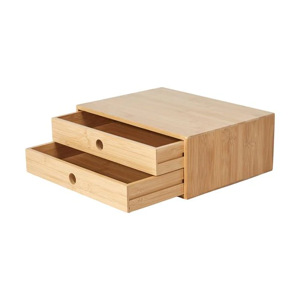 Bamboo Desk Top Drawers - Anko