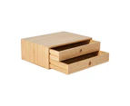 Bamboo Desk Top Drawers - Anko