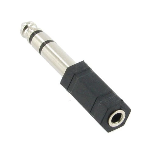 6.35mm 1/4 inch Stereo Male Jack to 3.5mm Stereo Female Headphone Socket Adaptor