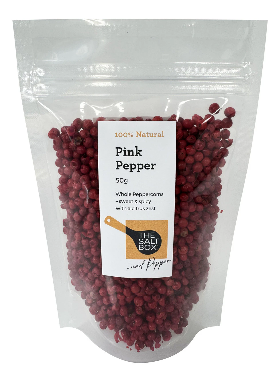 Pink Peppercorns - Whole 50g Pouch - The Salt Box