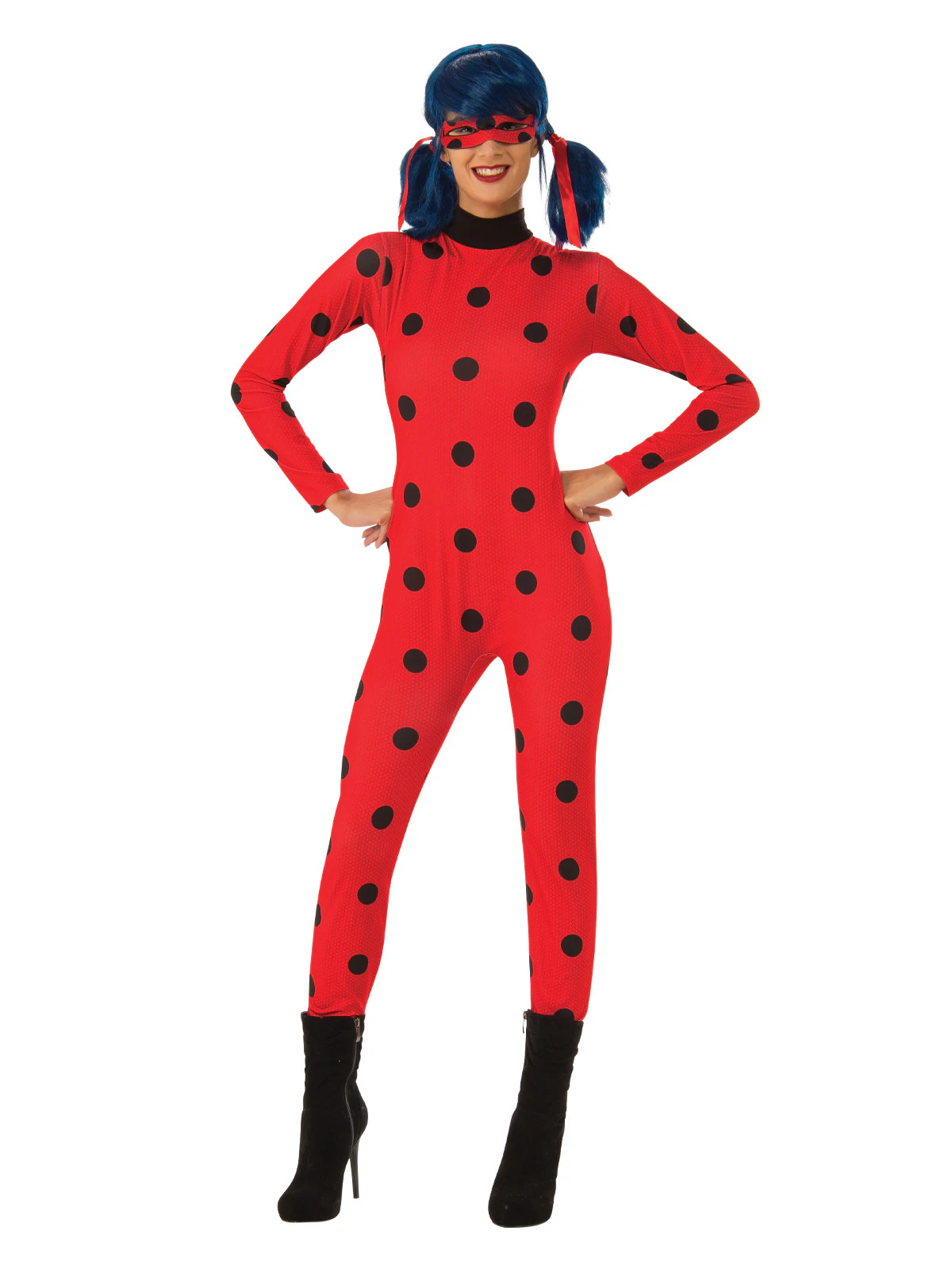 Miraculous Ladybug Women's/Adults Dress Up Costume Party Outfit Jumpsuit - Red