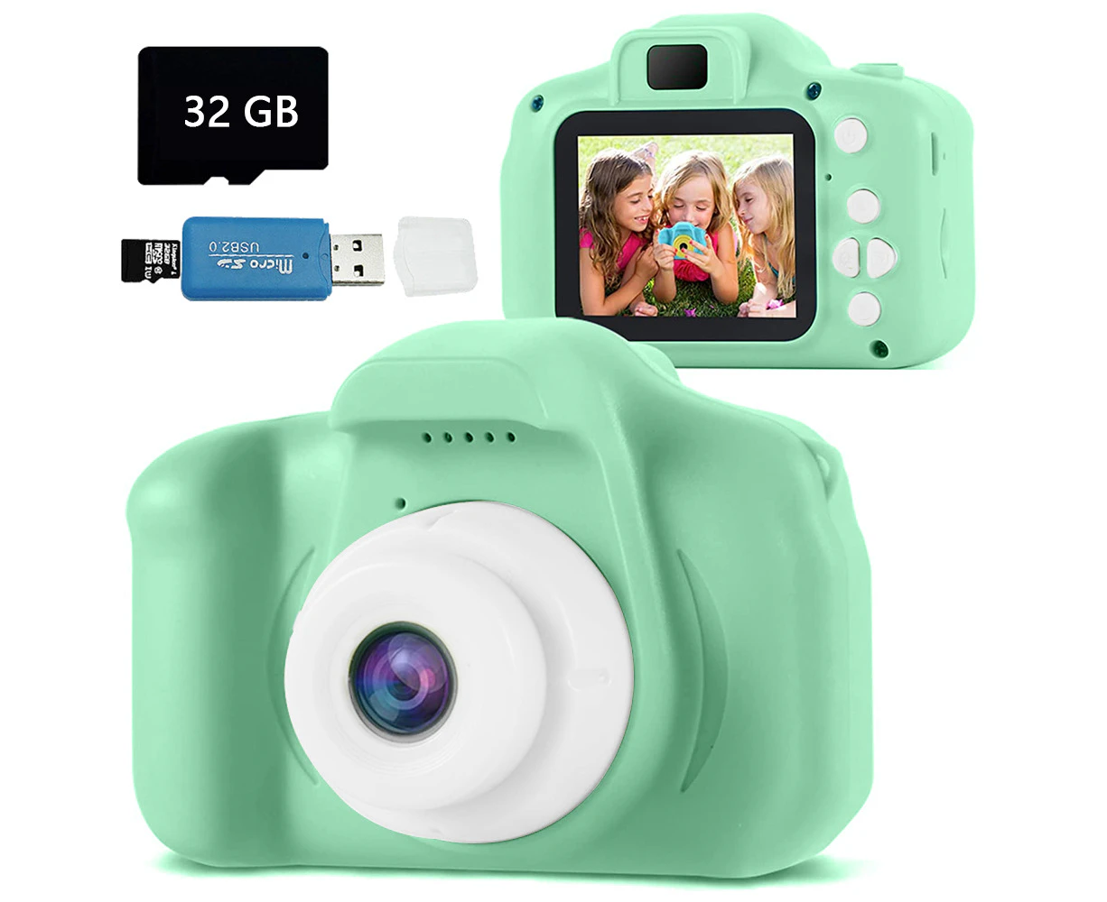 Kids Camera Children Digital Cameras Video Camcorder Toddler Camera - Green