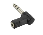 3.5mm to 6.35mm 1/4-Inch Right Angle Stereo Audio Adaptor