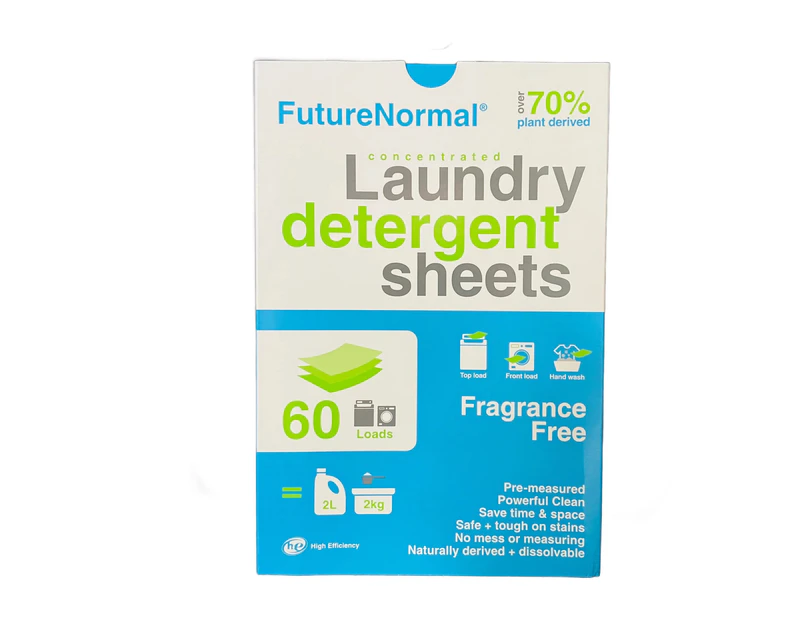 Laundry Detergent Sheets - Fragrance Free - 60 Loads