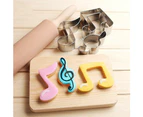 Music Note Shape Cute Cake Cookie Mold Decorating DIY Fondant Cutter Baking Tool-2#