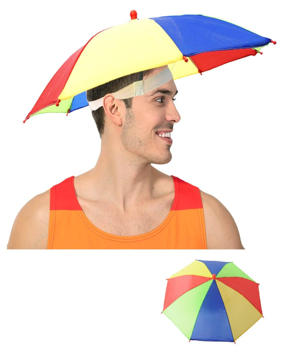 Umbrella Rainbow Hat