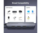 Ugreen Ultra Slim 4 Port USB 3.0 Hub 5Gbps Data Transfer Laptop PC Mac Xbox PS5