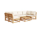 vidaXL 7 Piece Garden Lounge Set with Cushions Solid Wood Acacia