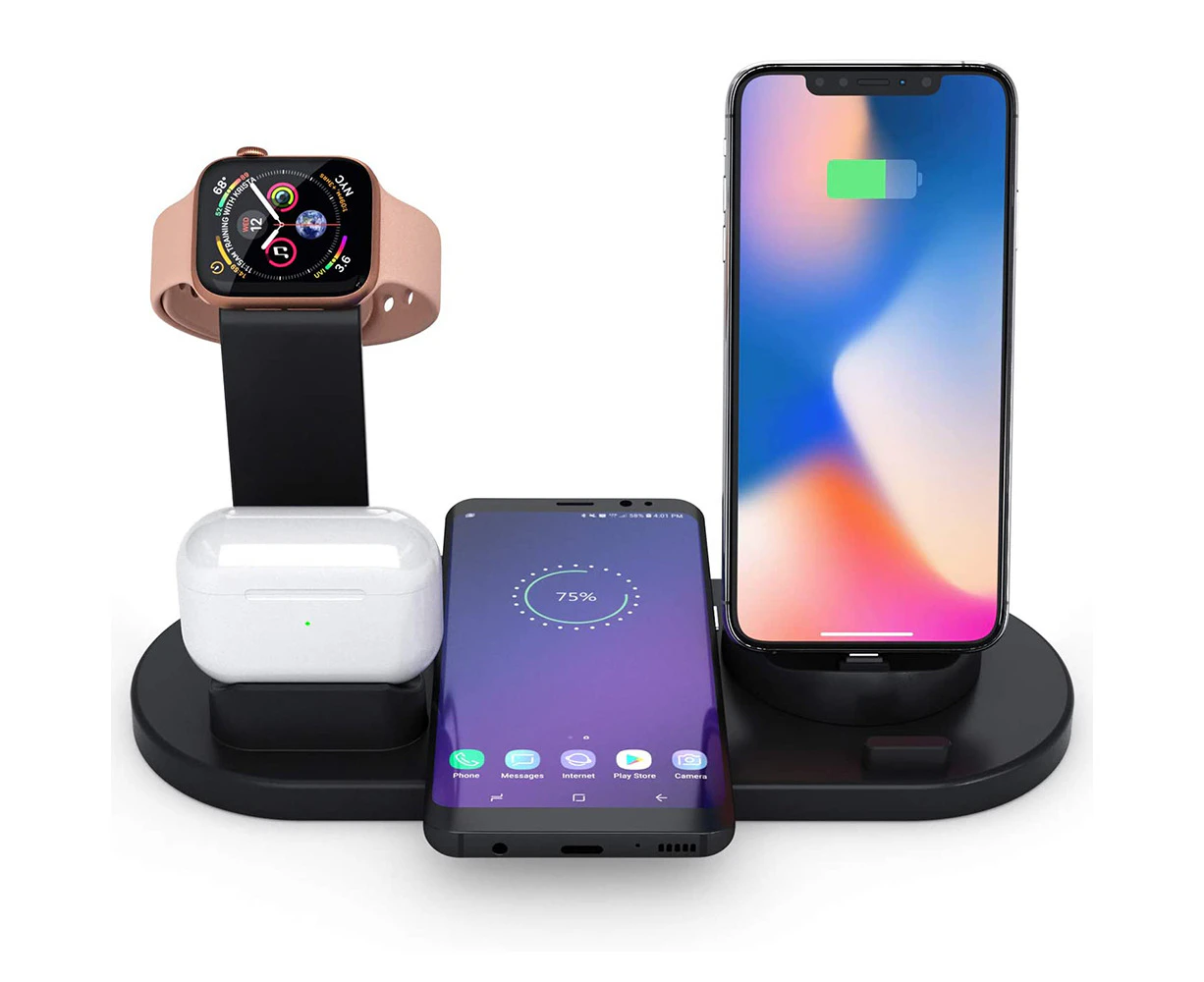 Wireless Charger, 4 in 1 for Apple Watch and Airpods