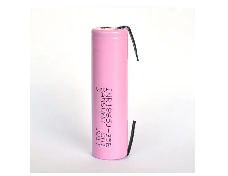 18650 Samsung 3500mAh Li-ion Rechargeable Battery with Solder Tabs