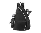 Pickleball Bag Pack Reversible Backpack Travel Sports Sling Bag Black