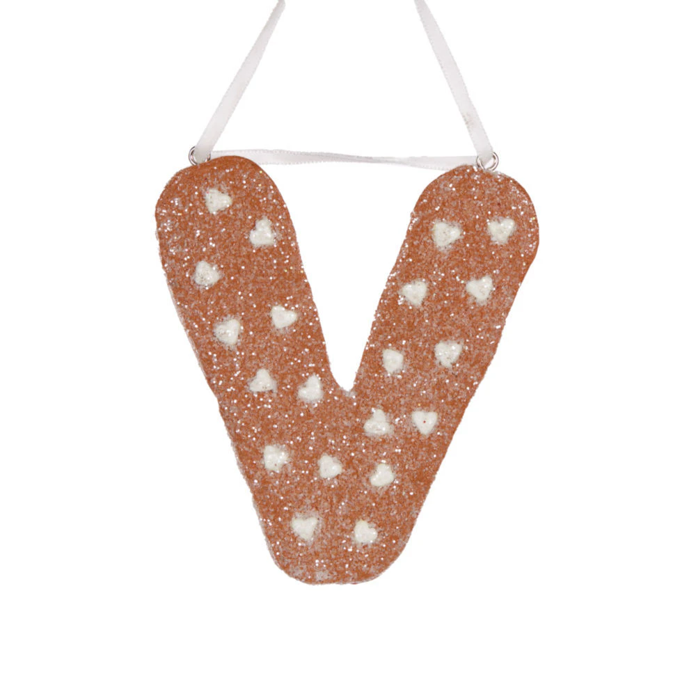 Gingerbread Alphabet - Letter V 12cm