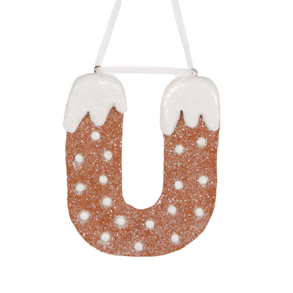 Gingerbread Alphabet - Letter U 12cm