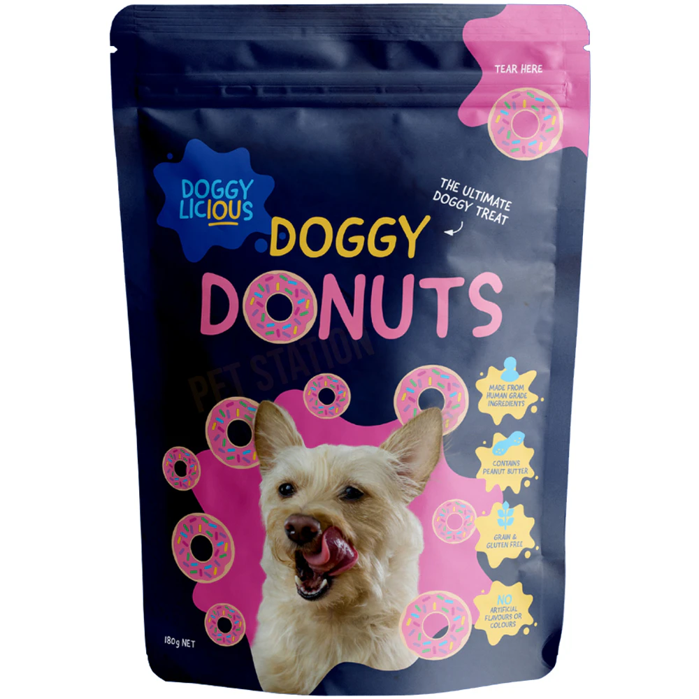 Doggylicious Doggy Donuts Grain Free & Gluten Free Dog Treats 180g