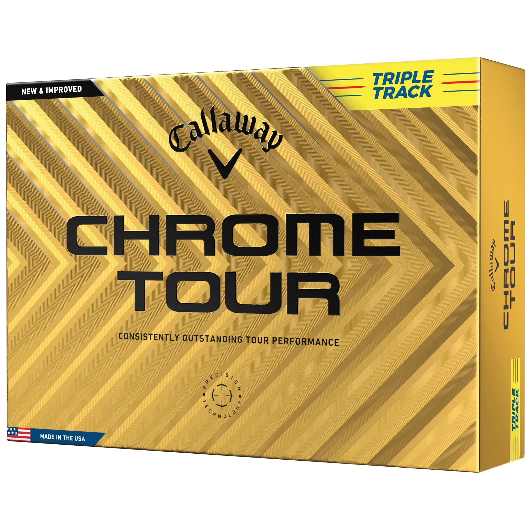 Callaway 2024 Chrome Tour Triple Track Golf Balls - Yellow