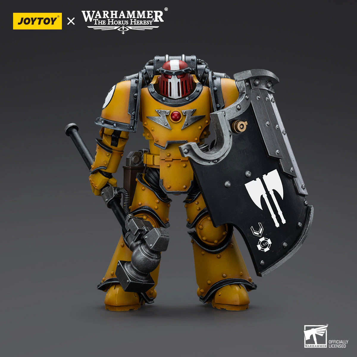 Warhammer Collectibles: 1/18 Scale Imperial Fists Legion Mkiii Breacher Squad Sergeant With Hammer