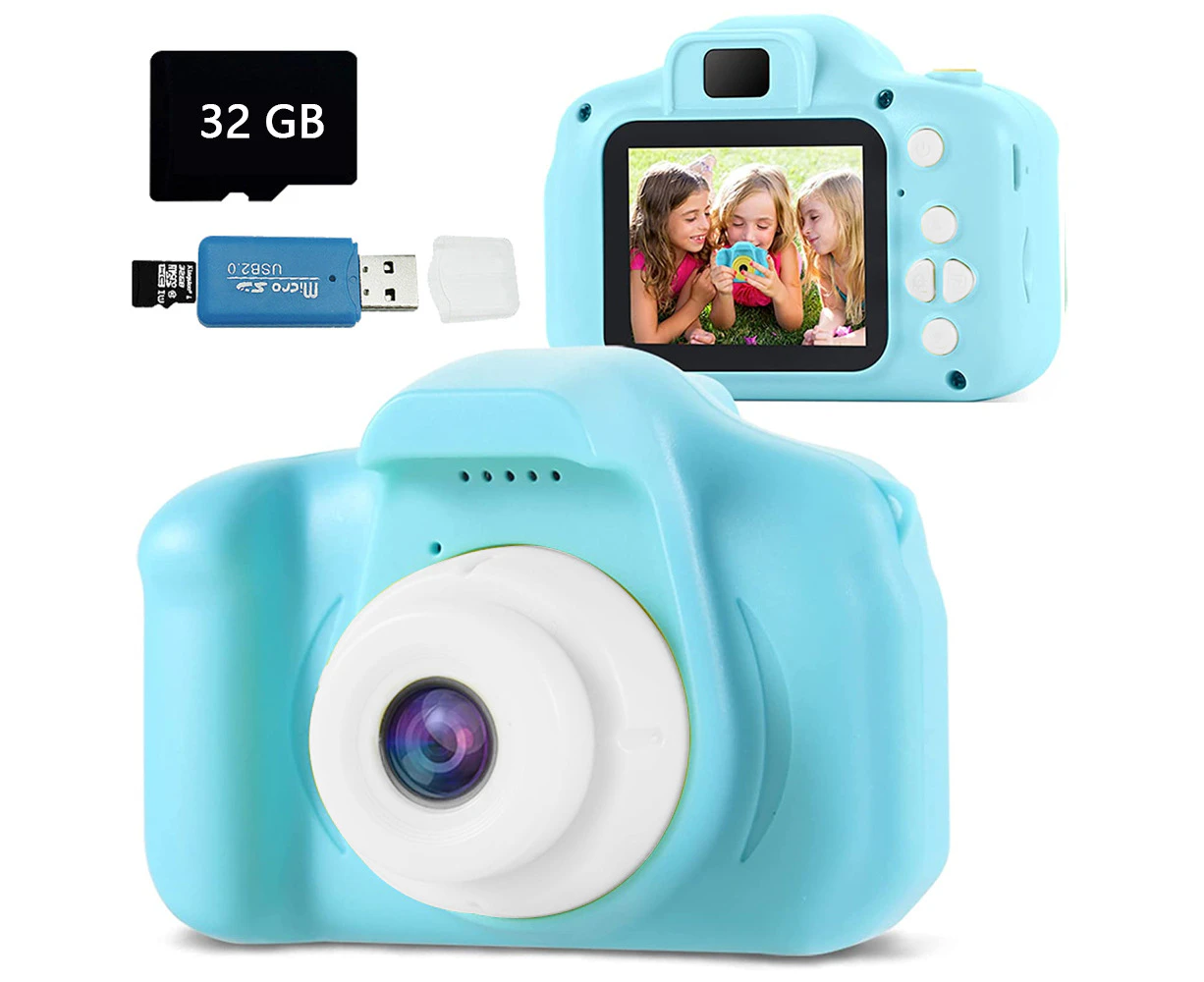 Kids Camera Children Digital Cameras Video Camcorder Toddler Camera - Blue