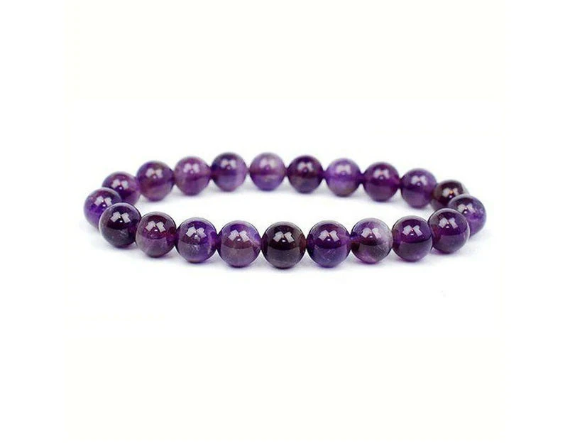 Crystal Wonderland Gemstone Power Bead Bracelet Amethyst