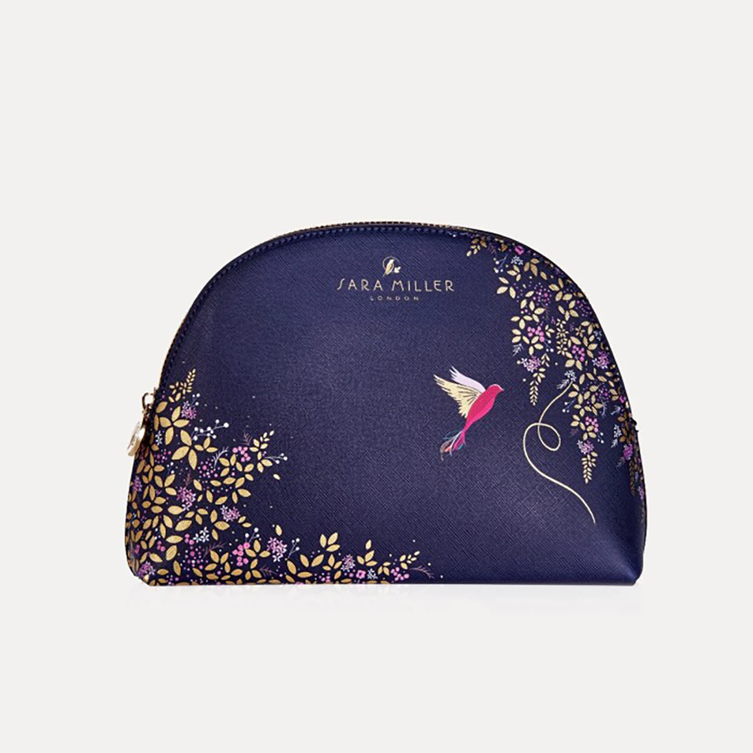 Sara Miller London Cosmetic Bag Hummingbird Medium Navy NIM-FG8507