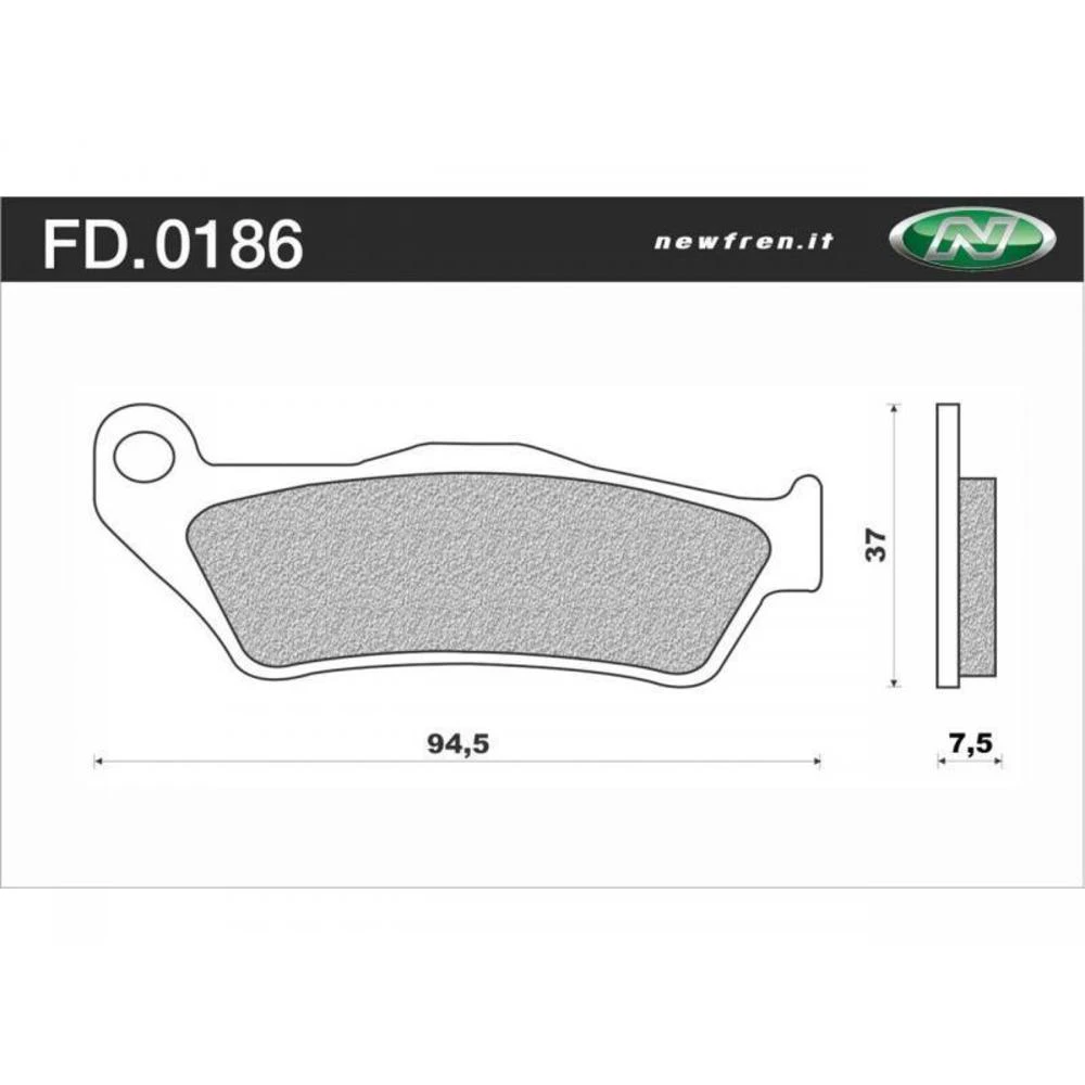 New Fren Front/Rear Brake Pads - Touring Organic CF-Moto,Ducati,Gas-Gas