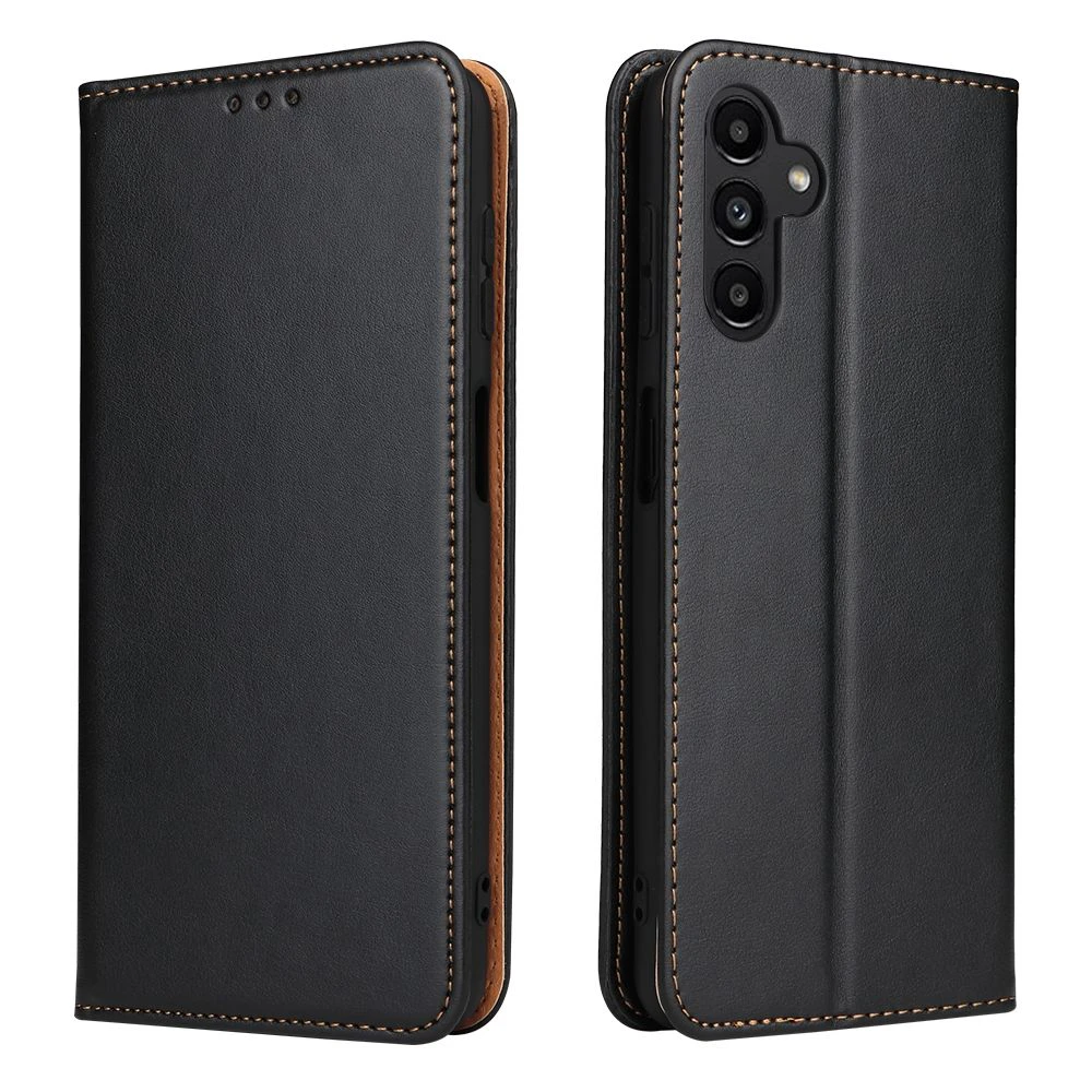 For Samsung Galaxy A55 5G Case Leather Flip Wallet Folio Cover Black