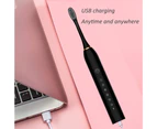 Electric Toothbrush with Smart Timer Whitening-Powerful Sonic Cleaning - Black