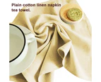 Turkish Cotton Napkins (Soft and Comfortable) Durable Linen Napkins | Reusable Dinner Napkin-Beige