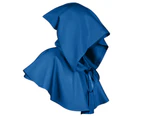 Multicolor Medieval Cowl Hat Durable Accessory - Blue