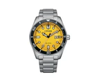 Citizen Eco-Drive Sport Yellow Dial Men's Watch AW1760-81Z