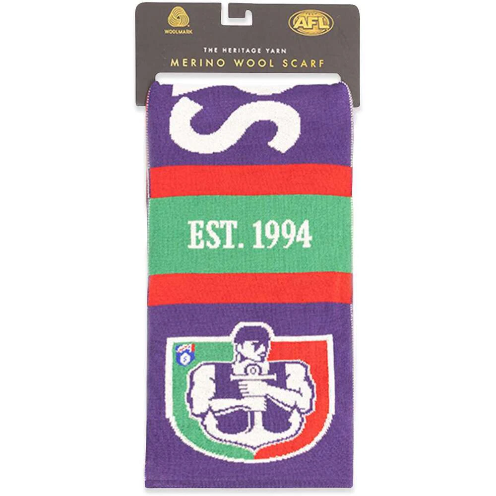 Fremantle Dockers Merino Wool Throwback Scarf