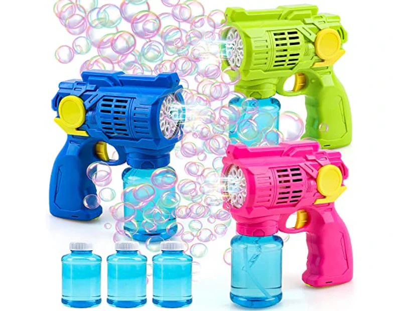 Automatic Bubble Gun Blaster 3 Pack for Summer Outdoor Activity