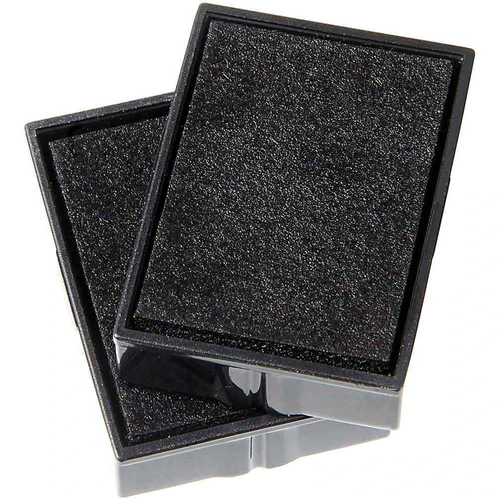 Deskmate Ink Pad Replacement For Mini Dater 2 Pack Black