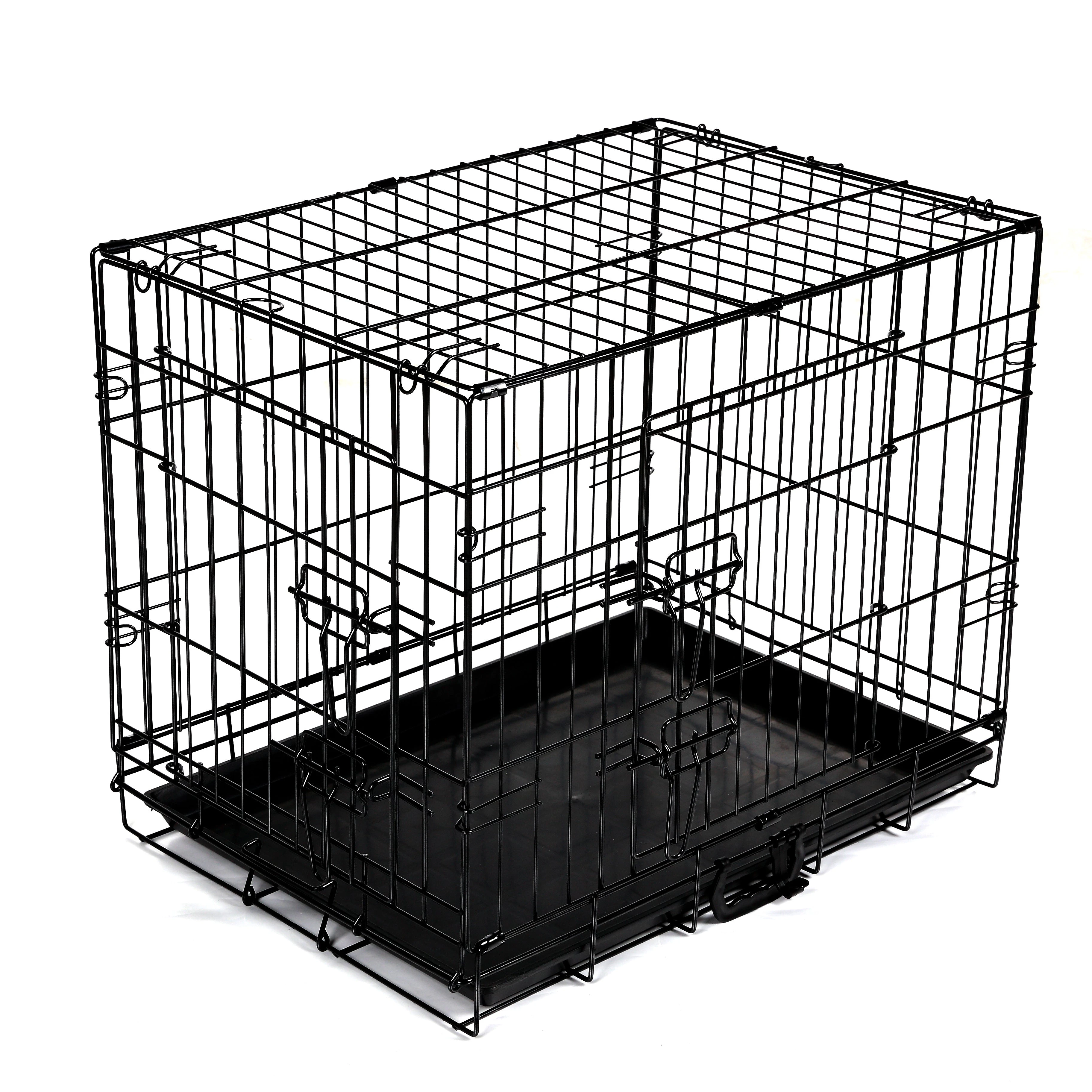 24"~ 48" Dog Cage Crate Kennel Rabbit Cat Collapsible Metal Cages Playpen Large - 36" (92x57x63cm)