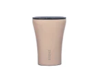 Sttoke Ceramic Reusable Coffee Cup 12oz Rust Brown