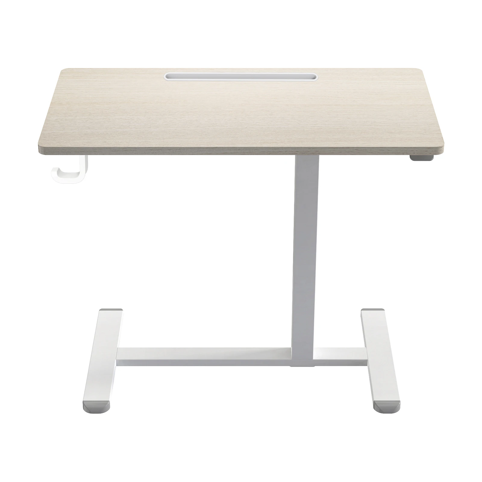 Altus Mobile Standing Desk with Wheels Pneumatic Over Bed Table