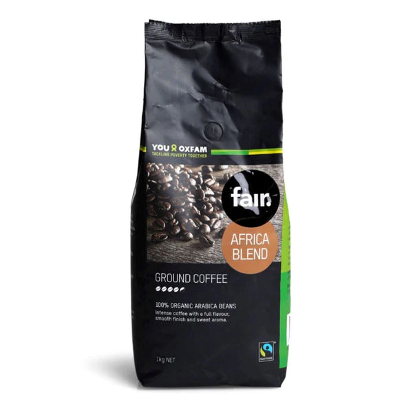 Oxfam fair Fairtrade Organic Africa ground coffee 1kg