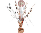 Prismatic Rose Gold and White 18th Birthday Spray Centrepiece