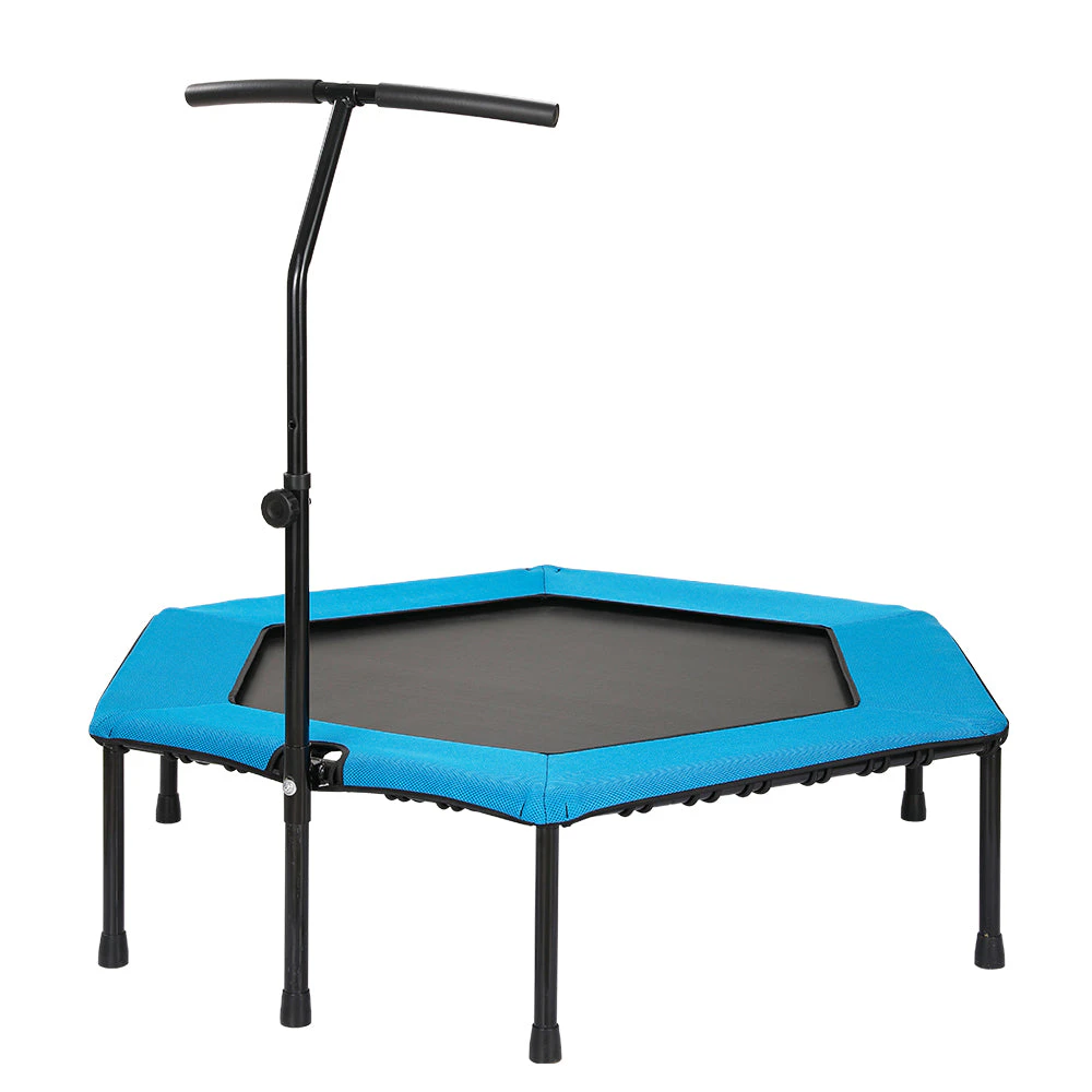 48" Professiona Fitness Trampoline Gym Rebounder Cardio Home Exercise with Blue Soft Cover