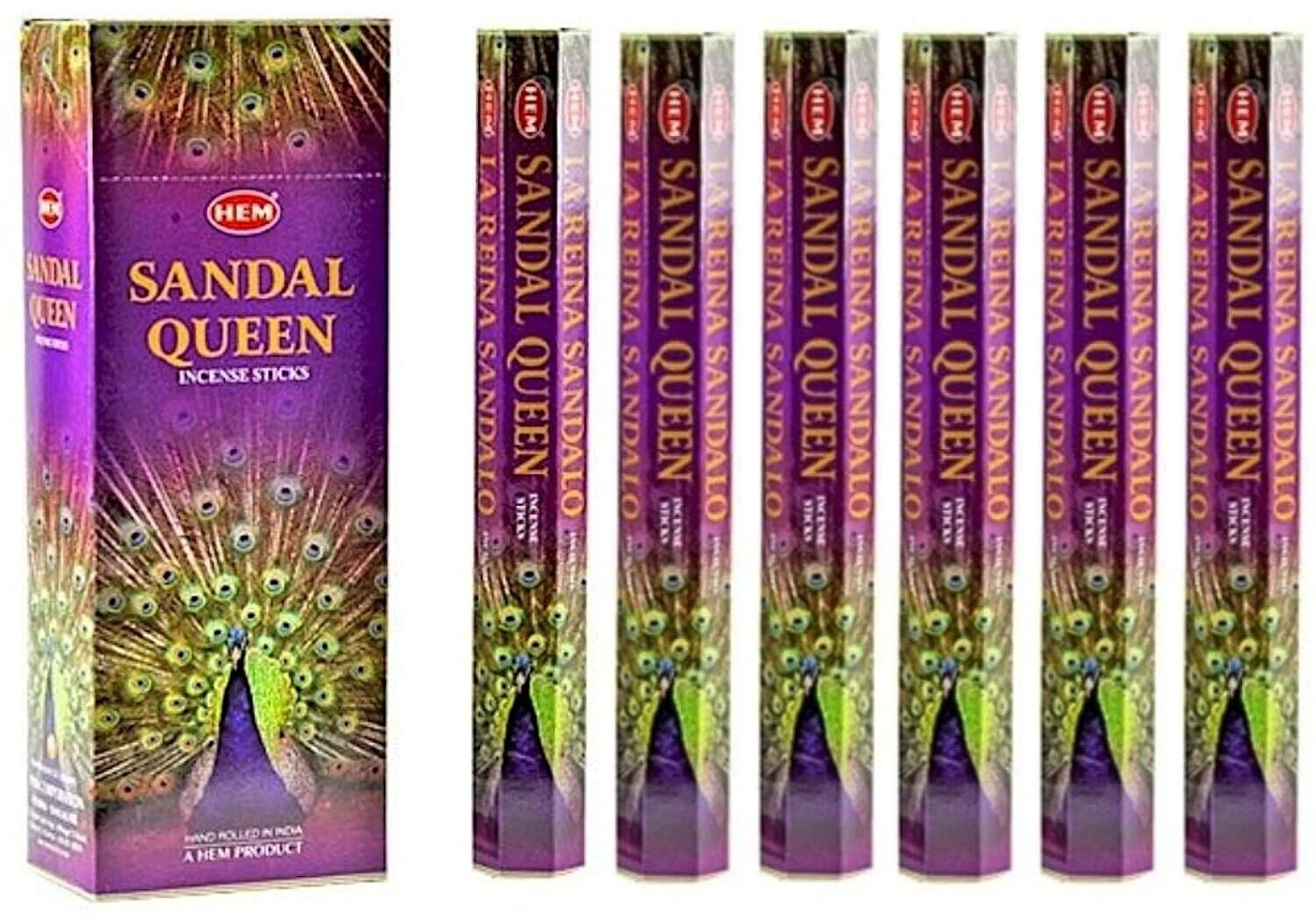 HEM Sandal Queen 120 Incense Sticks Meditation Aroma Relaxation Fragrance