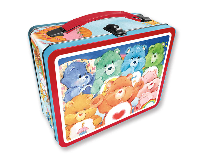 Aquarius 22cm Care Bears Tin Fun Box w/ Handle Lunchbox Storage Kids Carry Case