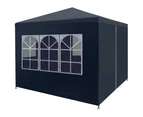 3x3m Party Tent Garden Gazebo With Side Panels Outdoor Wedding Event Marquee