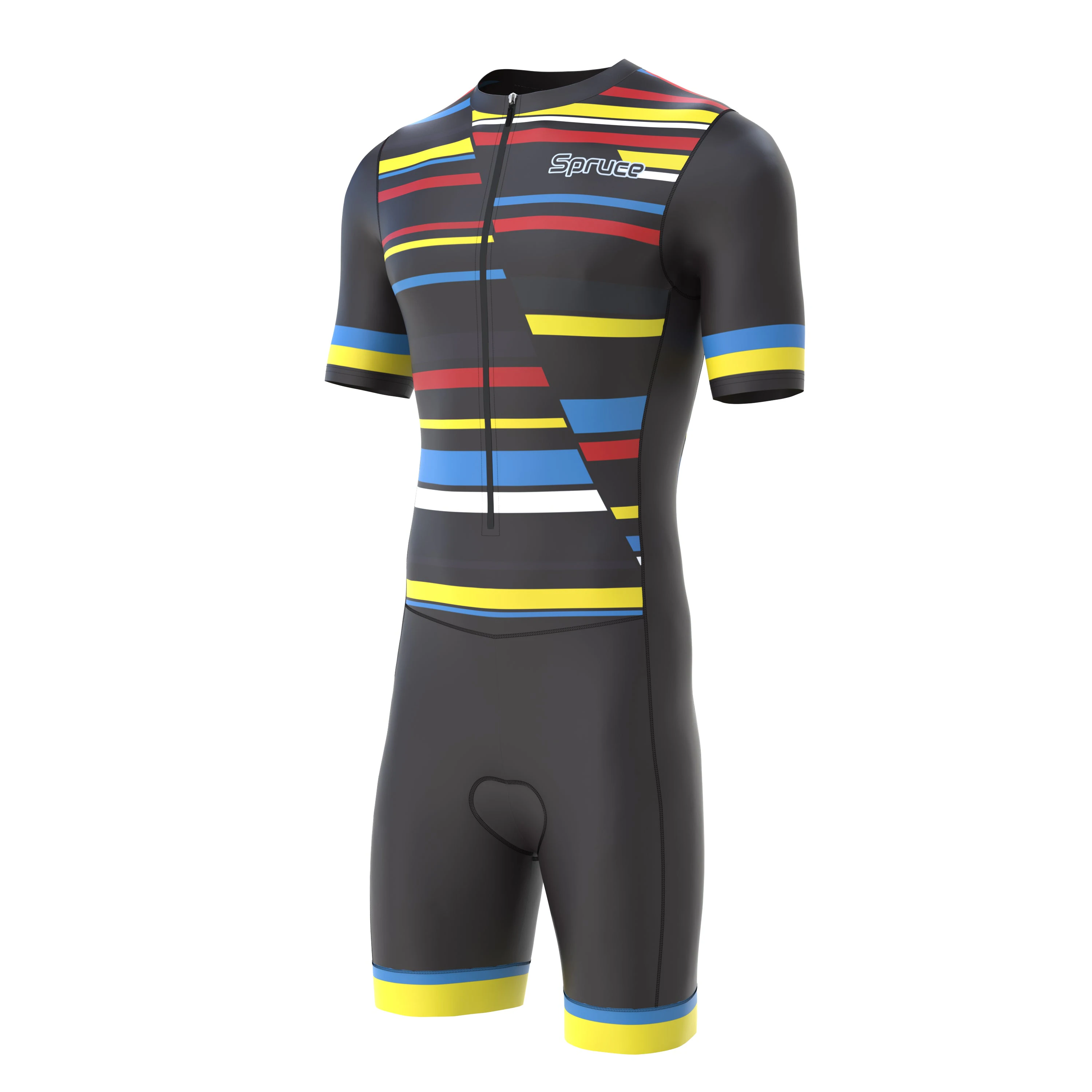 Spruce Men's All Seasons Gel Padded Tri Skinsuit-Triathlon