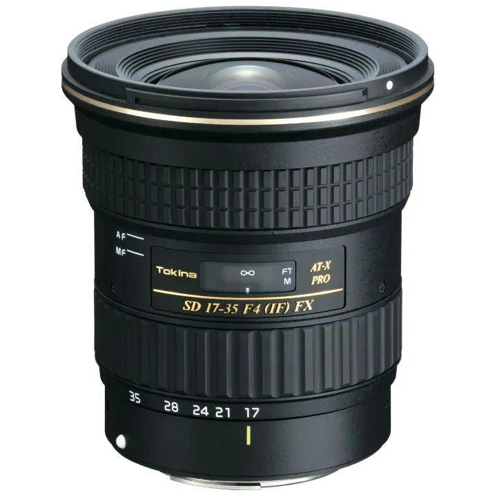 Tokina 17-35mm f/4 PRO FX Wide Angle Zoom Camera Lens