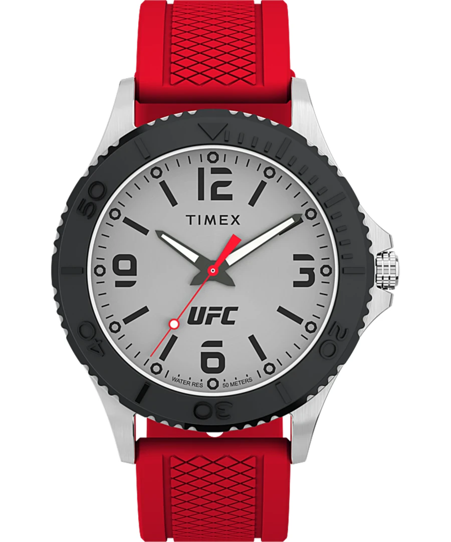 Timex UFC Gamer 42mm Silicone Strap Watch TW2V58200