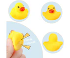 50 pcs Mini Yellow Rubber Duck Party Decoration, Bath Toy Rubber Duck, Pool Toy Rubber Duck, Baby Shower Decoration, Squeaky Duck Toy, Safe Children Toy