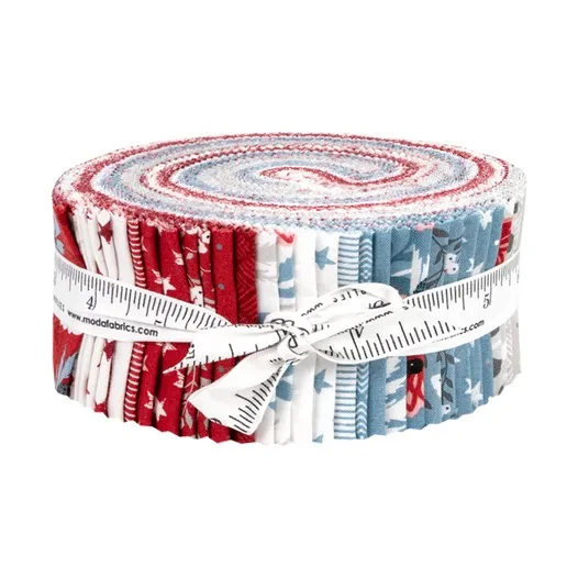 Moda Quilting Jelly Roll Patchwork Old Glory 2.5 Inch Fabrics