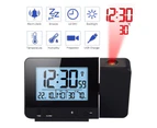 Digital projection alarm clock with temperature and time projection/USB connection/indoor temperature and humidity