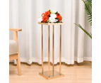 80cm Metal Flower Stand Vase Column Gold Wedding Centerpiece Tall Table Decor Floral Event Riser